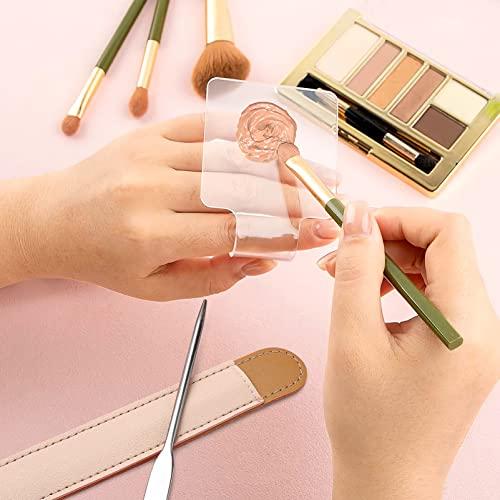 Beaupretty Palette Makeup Spatula Makeup Board Makeup Plate Makeup Mixing Tray for Foundations Clear Mixing Tray Makeup Tray Makeup Tool