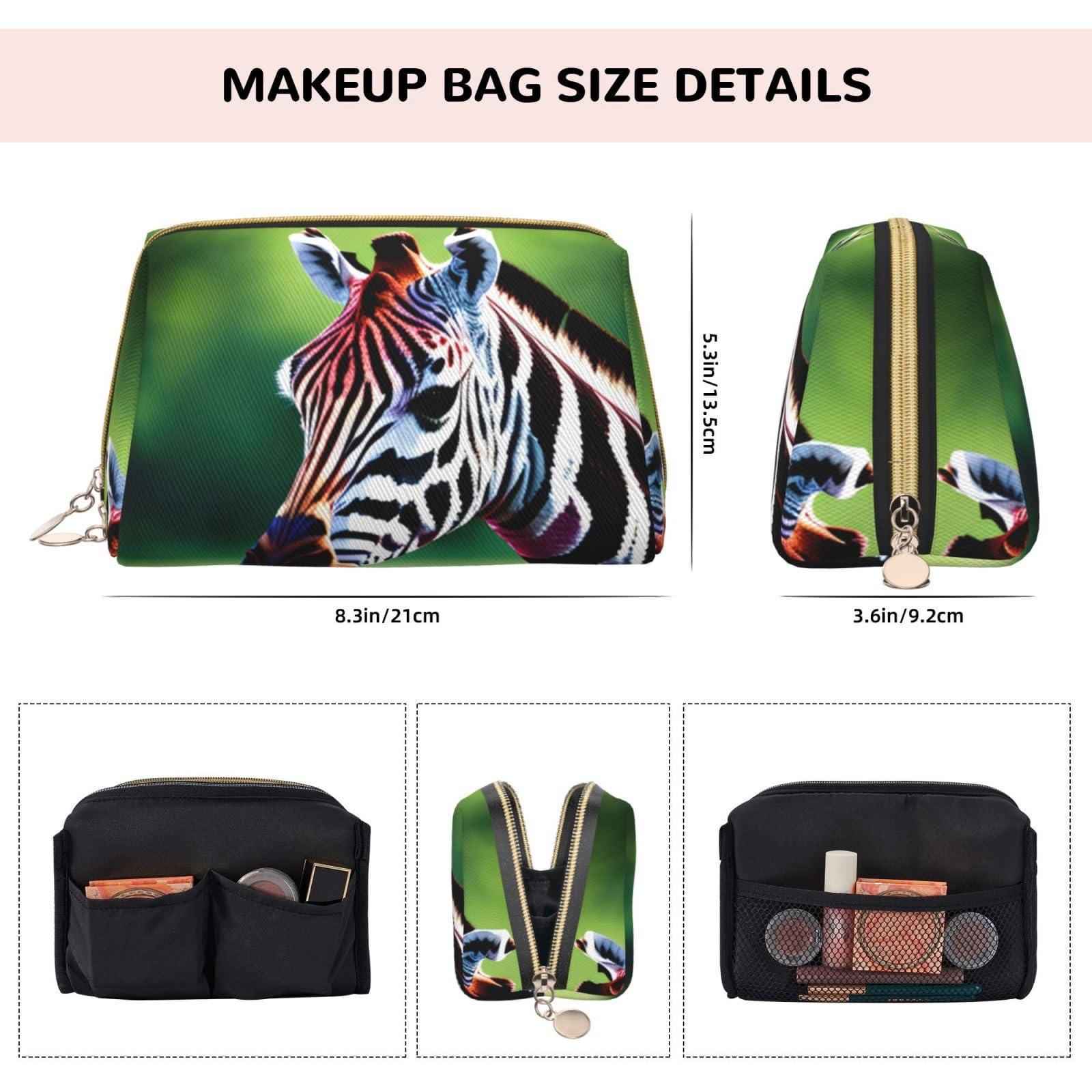 SDEGTHO SDEGTHO Zebra And Giraffe Storage Bag,Small Makeup Bag For Purse Travel Makeup Pouch Mini Cosmetic Bag