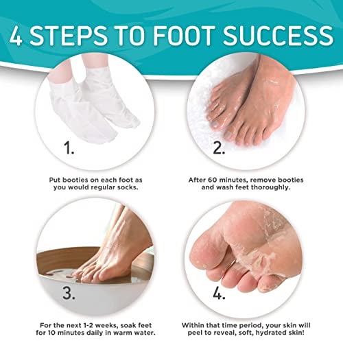 Soft Touch Soft Touch Foot Peel Mask - Pack of 2 Feet Peeling Masks for Dry, Cracked Heels & Calluses - Exfoliating Foot Mask Peel for Baby Soft Skin, Peppermint