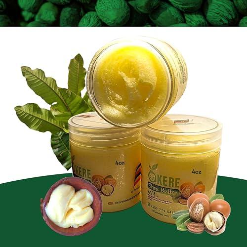 Okere Shea Butter Okere Nilotica Shea Butter | Raw & Pure from Uganda | 4 oz Jar