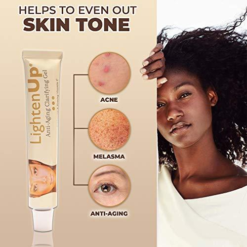 OMIC Lighten-Up LightenUp Anti-Aging Skin Brightening Gel - 1 Fl oz / 30ml | Anti-Aging Cream, with Alpha Arbutin , Argan Oil, Vitamin C