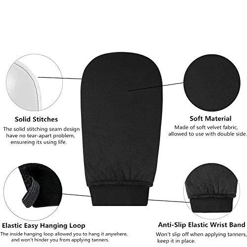 Tampa Bay Tan Tampa Bay Tan Sunless Tanning Mousse, Two Count, Dark w Leakproof Applicater And Exfoliation Mitts Kit (black set)