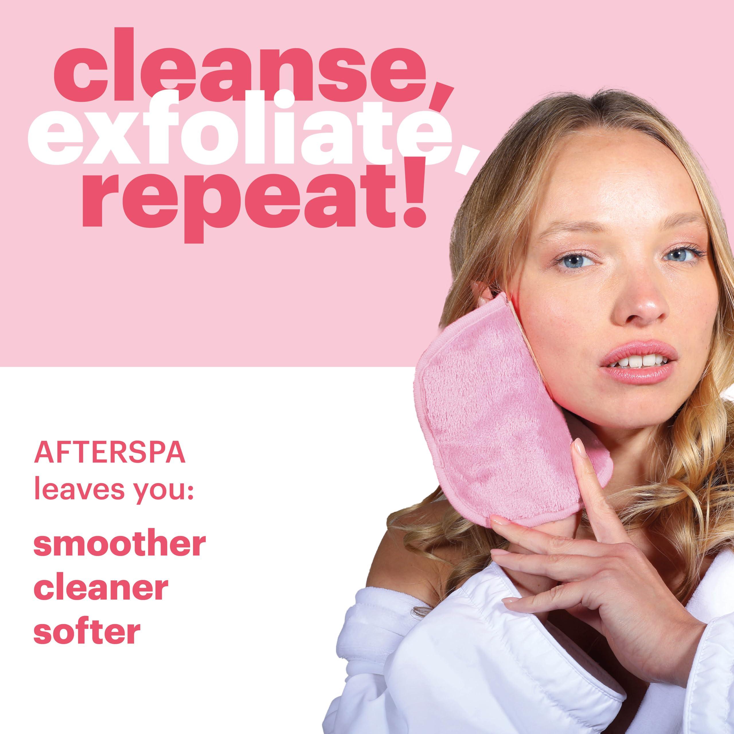 AfterSpa Reusable Makeup Remover Pads by Afterspa, Face Towels, Mini Eye Makeup Remover Wipes, Vegan, Cruelty Free, Small