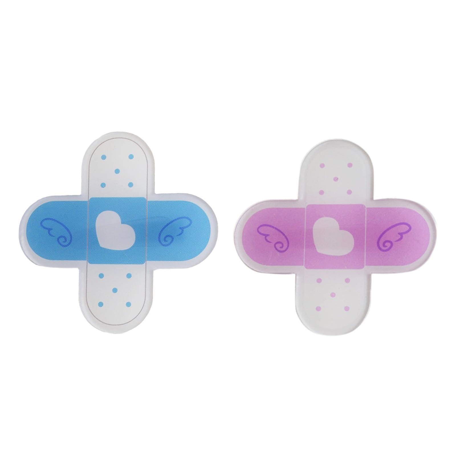 CHENZILIN CHENZILIN Acrylic Cross Hair Clip for Teens Girls Cute Hairpins Side Clip Y2K Barrettes for Women Side Bangs Subculture Hairpin, Blue