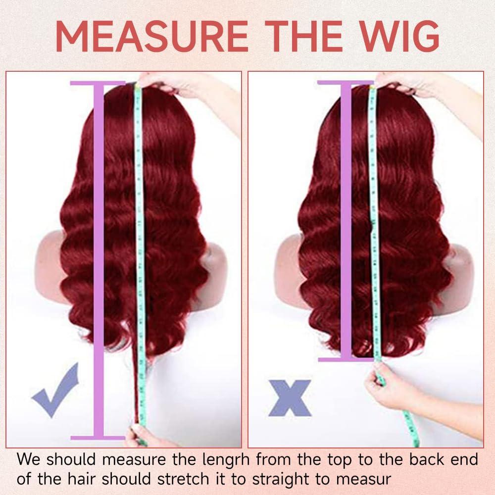 Wixau 24 Inch Red Wig Human Hair 13x4 Red Lace Front Wigs Human Hair 180 Density Colored Red Human Hair HD Lace Frontal Wigs Human Hair Pre Plucked Red Wigs for Women