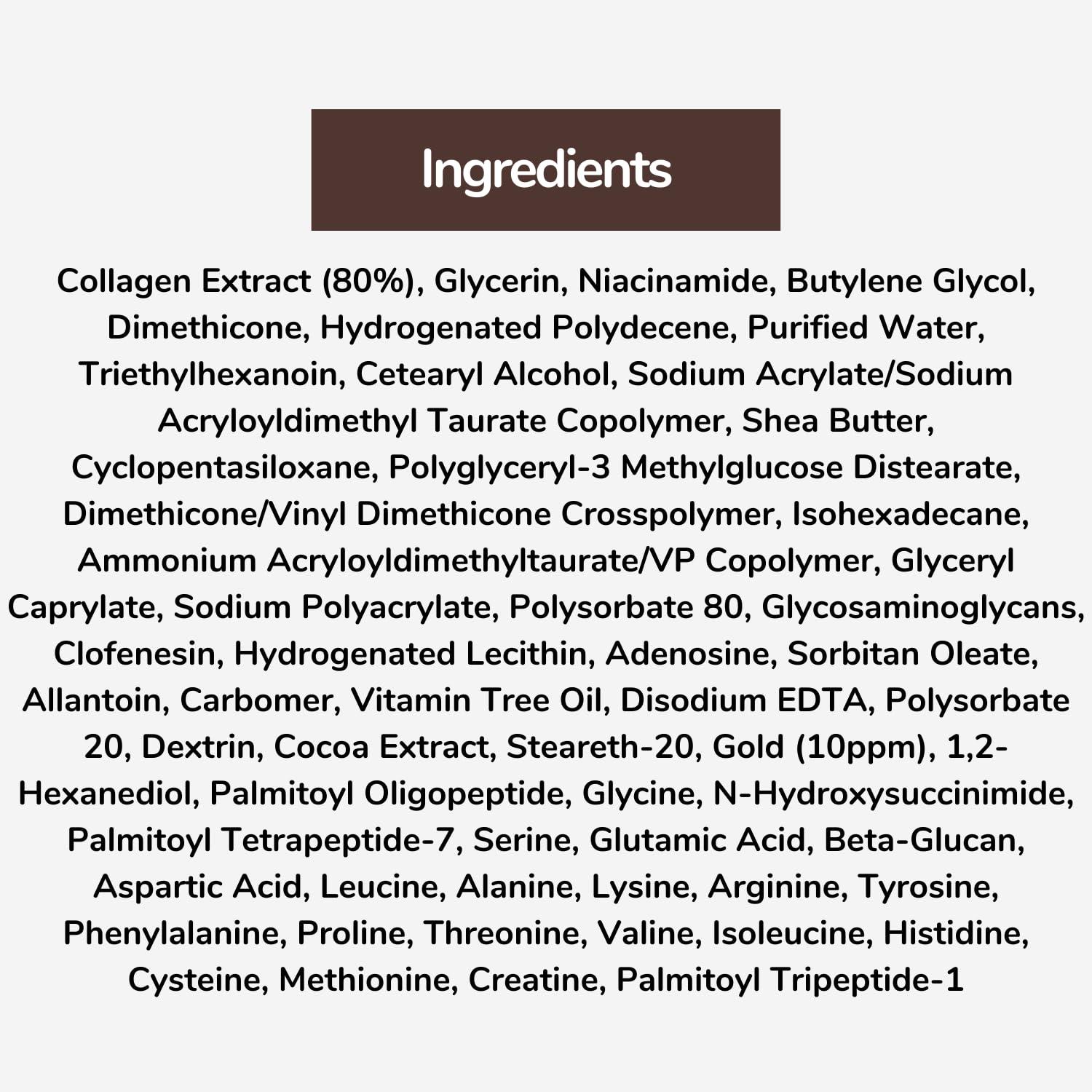 Elensilia Elensilia 80% Collagen With Gold Peptides Eye Cream - Snail Secretion Filtrate + Matrixyl 3000 + Haloxyl For Wrinkles, Dark Circles, Moisturizer - Korean Skin Care, 0.7 fl.oz