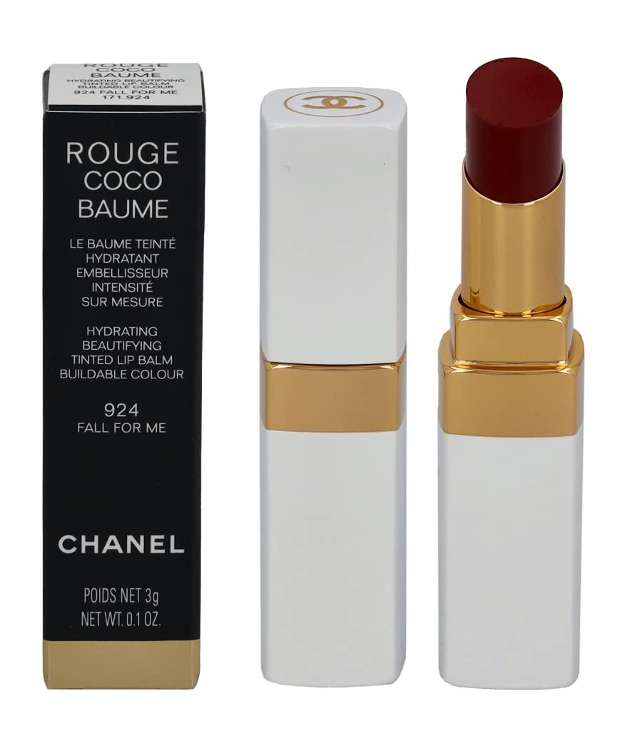 CHANEL Rouge Coco Baume Hydrating Beautifying Tinted - 924 Fall For Me by Chanel for Women - 0.11 oz Lip Balm