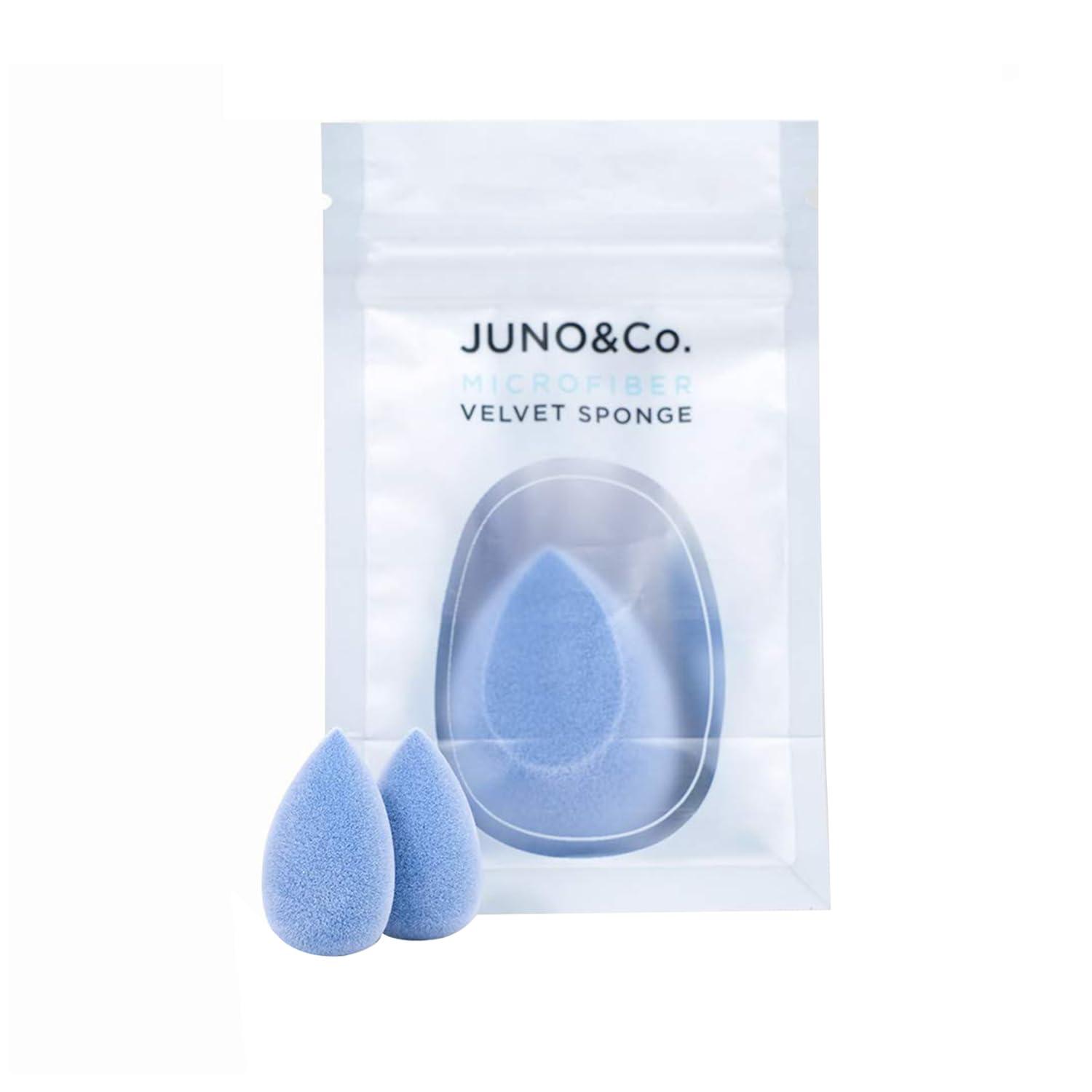 JUNO & Co. JUNO & Co. Microfiber Sponge, Latex-Free, Dual Layer Technology, Flawless Makeup Blender for Foundations, Powders and Creams (Velvet Love Bundle)