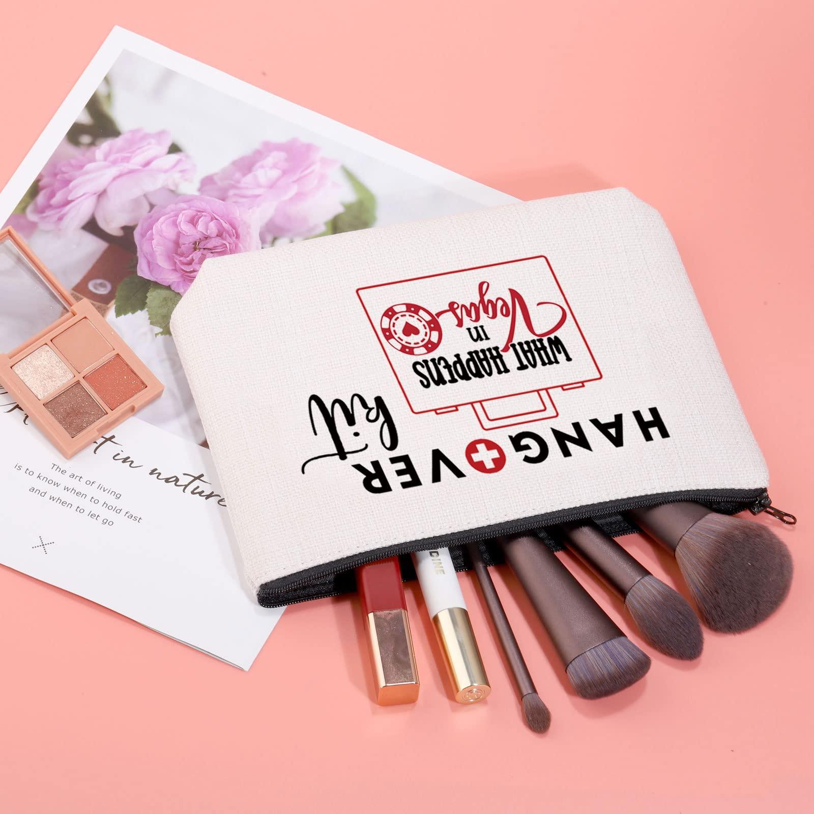 JXGZSO JXGZSO Las Vegas Zipper Hangover Bags Bachelorette Birthday Party Gift Vegas Birthday Travel Toiletry Bag (HANGOVER IN Vegas B)