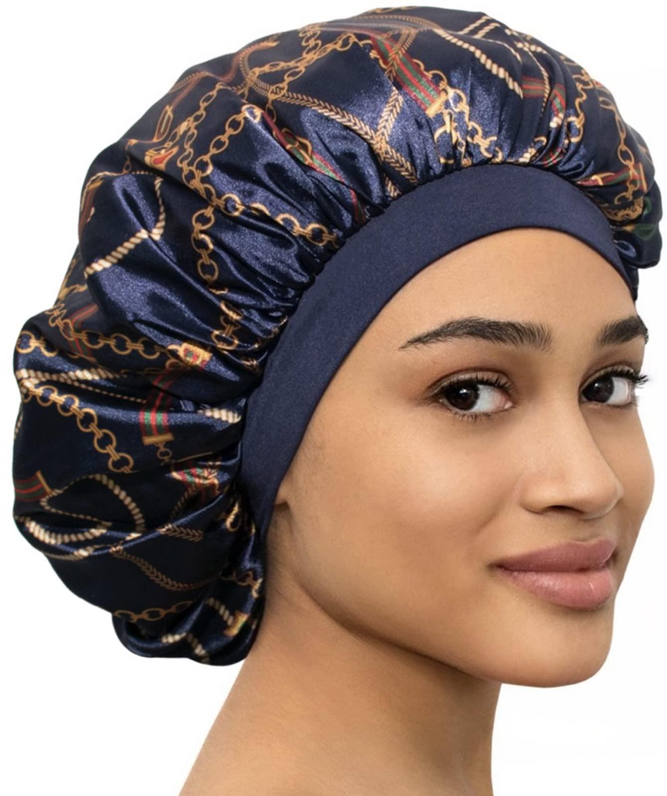 CAPLORD Bonnet Silk Bonnet for Sleeping Satin Bonnet Hair Bonnets for Black Women Silk Sleep Cap