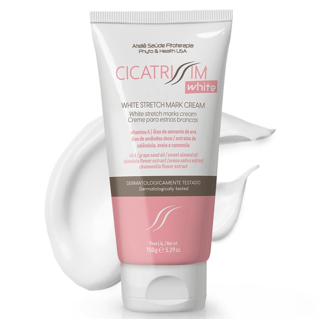 Cicatrissim Cicatrissim White Stretch Mark Fade and Removal Cream - Innovative Formula With Pure and Powerful Natural Ingredients From Brazilian Flora - For All Skin Types.