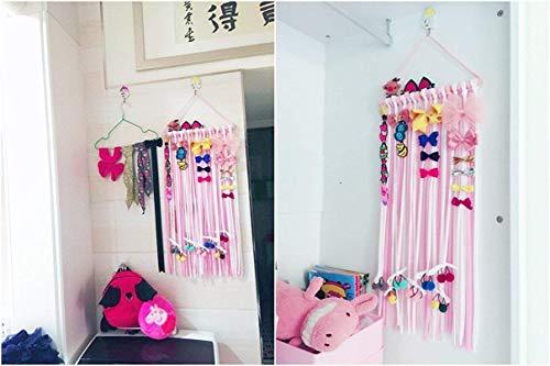 Binghang Girls Women Fringe Hair Bows Headband Storage Organizer 22 Inch Long