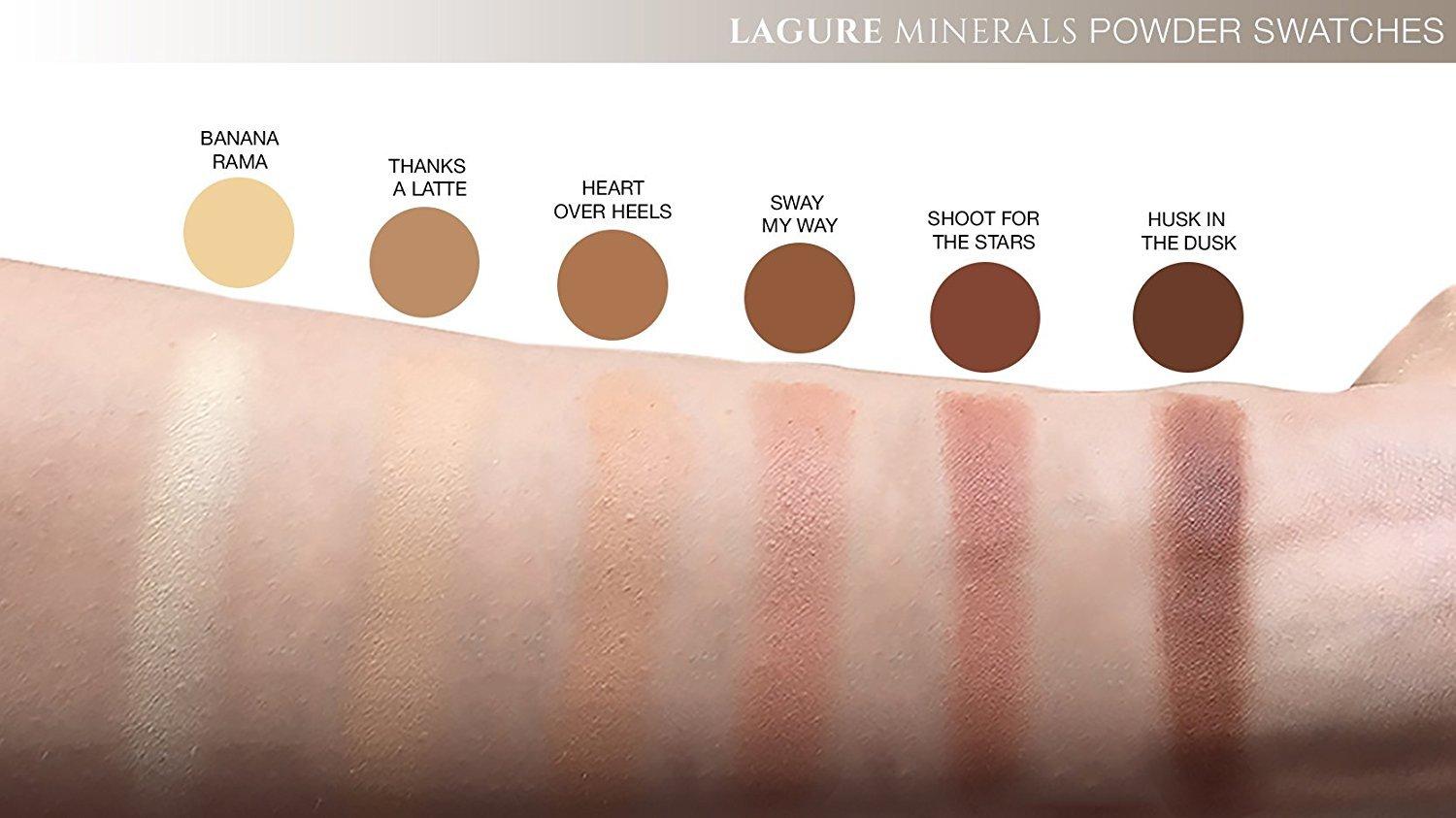 Lagure Lagure Minerals Powder Contour Kit - Premium Bronzer and Contour Palette for Flawless Highlighting and Contouring - Step-by-Step Contour Guide Included