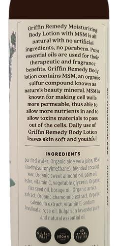 Griffin Remedy Griffin Remedy Bulgarian Lavender Body Lotion with MSM -8oz