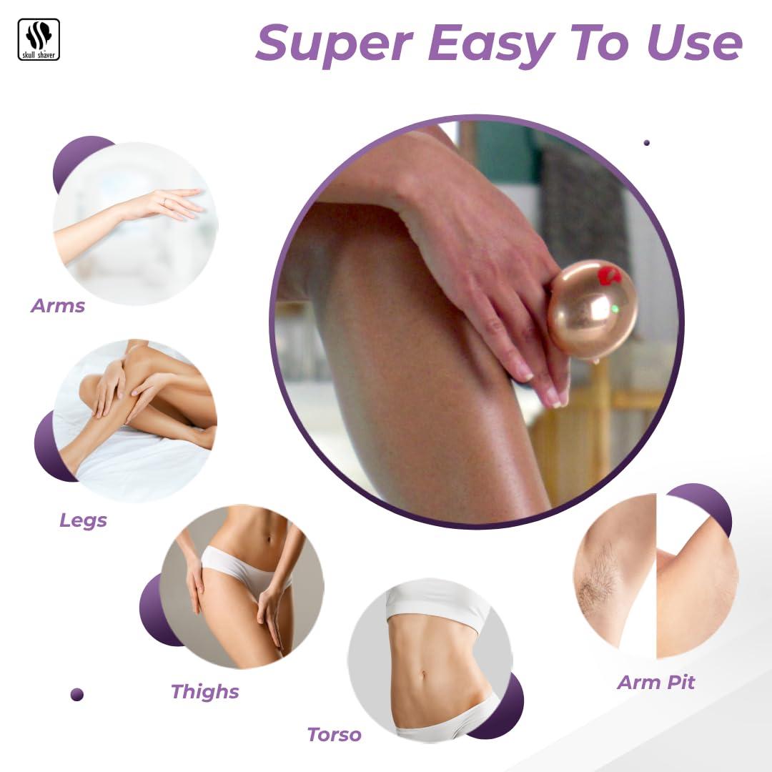 Skull Shaver Skull Shaver Butterfly Kiss Pro, Butterfly Platinum Rinse Stand (Rose Gold) and Beige Butterfly Kiss Electric Razor Travel Case Bundle