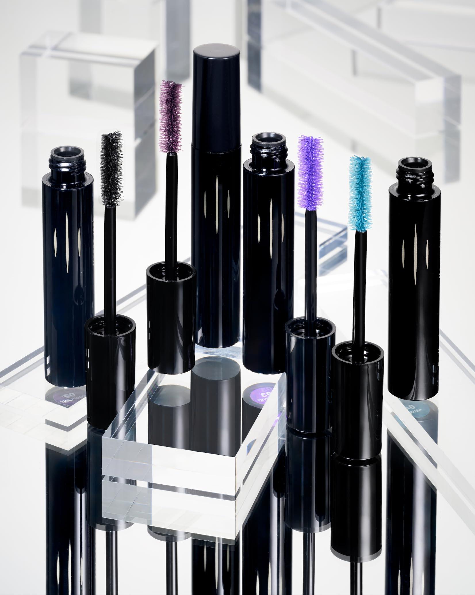 RADIANT PROFESSIONAL MAKE UP / HELLENICA Radiant Professional Lengthening Mascara Fiber Lash Mascara For Extreme Length & Volume Natural Wax Formula, Cruelty-Free Mascara Smudge-Proof Silicone Brush - (0.43 oz) (03 AMETHYST)