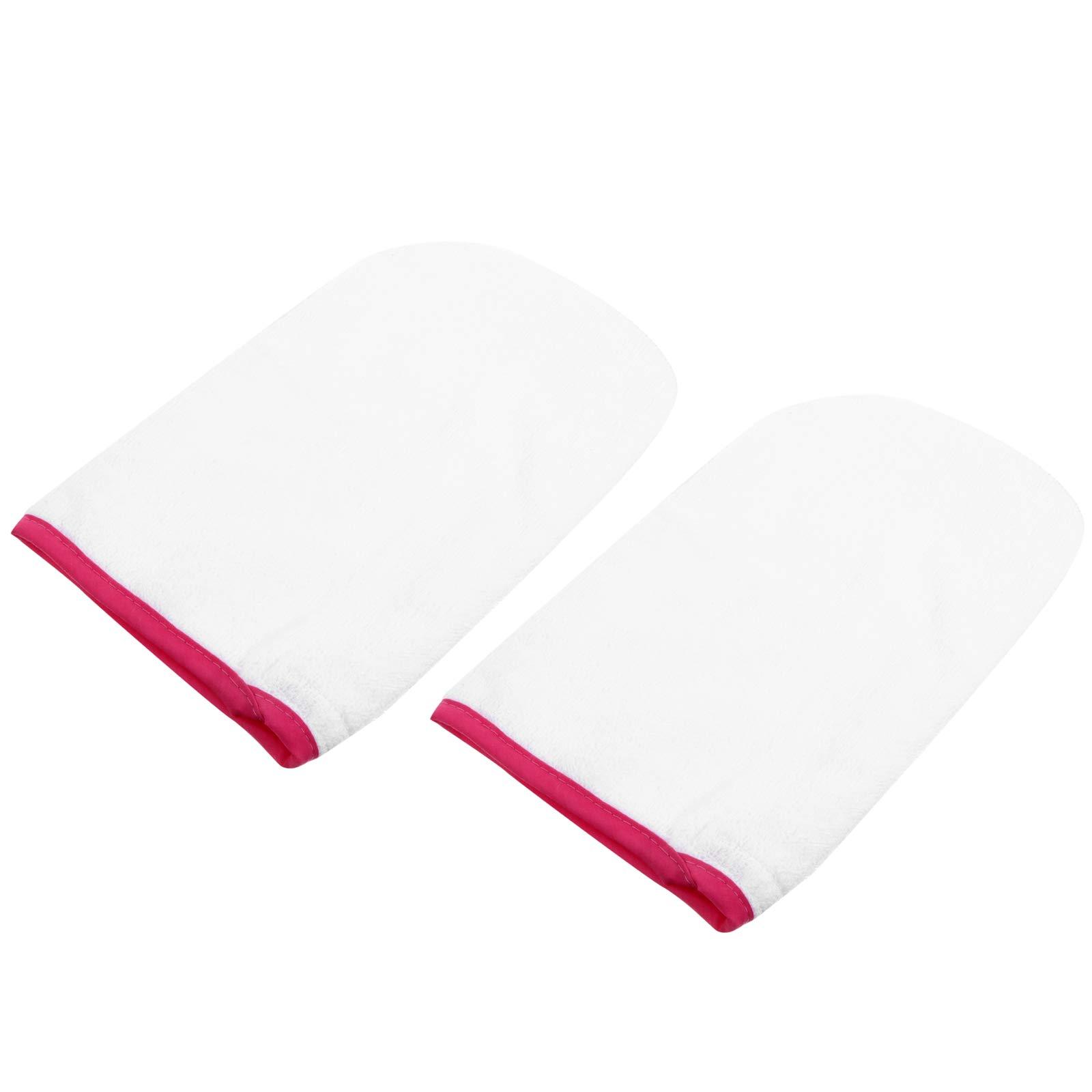 Beaupretty 1 Pair Waxing Gloves Moisturizing Gloves for Dry Hands Nail Art Gloves Heated Glives Aloe Infused Gloves Bath Gloves Hand Lotion Gloves Mitts Tote Bag Manicure Red Towel