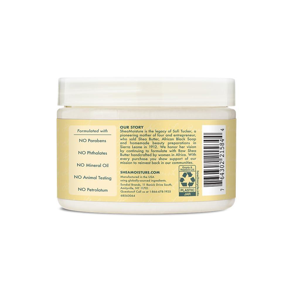 SheaMoisture SheaMoisture Body Moisturizer For Dry Skin 100% Extra Virgin Coconut Oil Nourishing Hydration Soften And Restore Skin And Hair 14.5 oz & Jamaican Black Castor Oil Leave In Conditioner