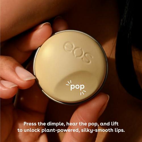 eos eos Plant Based Vegan Lip Salve- Strawberry Sorbet, 100% Natural Formula, Made with Upcycled Olive Squalane, Cruelty Free Lip Balm, 0.42 oz