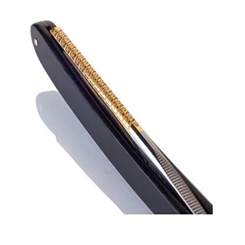 Solingen Solingen Ebony Wood Handle Carbon Steel Straight Razor by Dovo