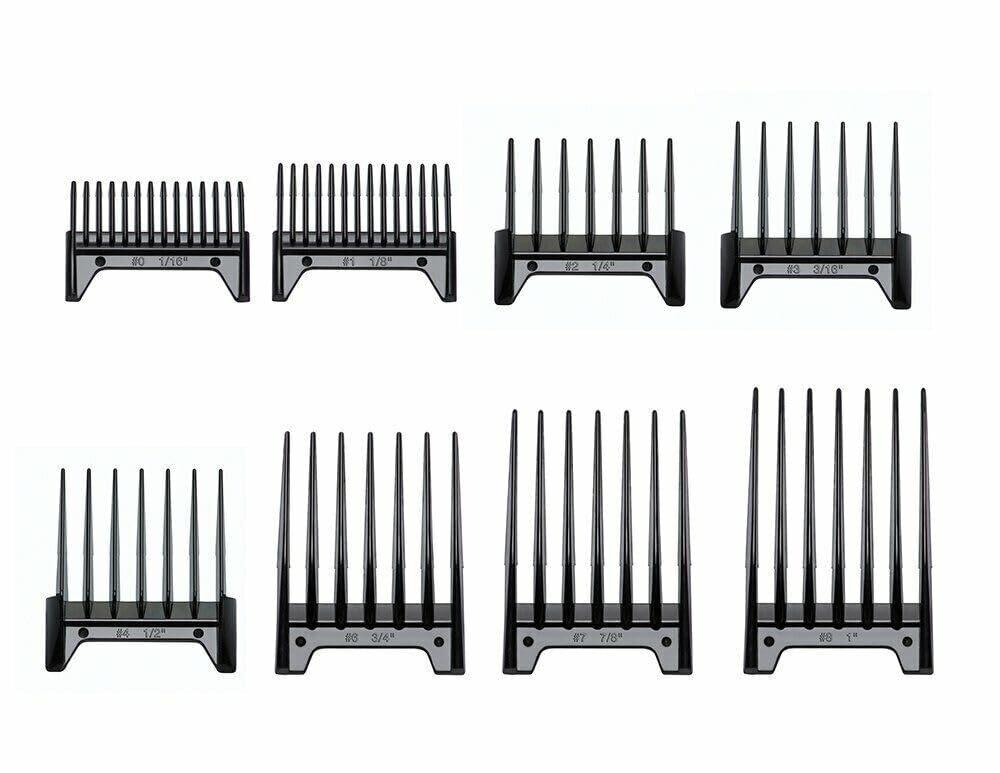DEERTAZK Replacement for fits Genuine Oster 76926-800 Professional Clipper Comb Guide 8 Pieces