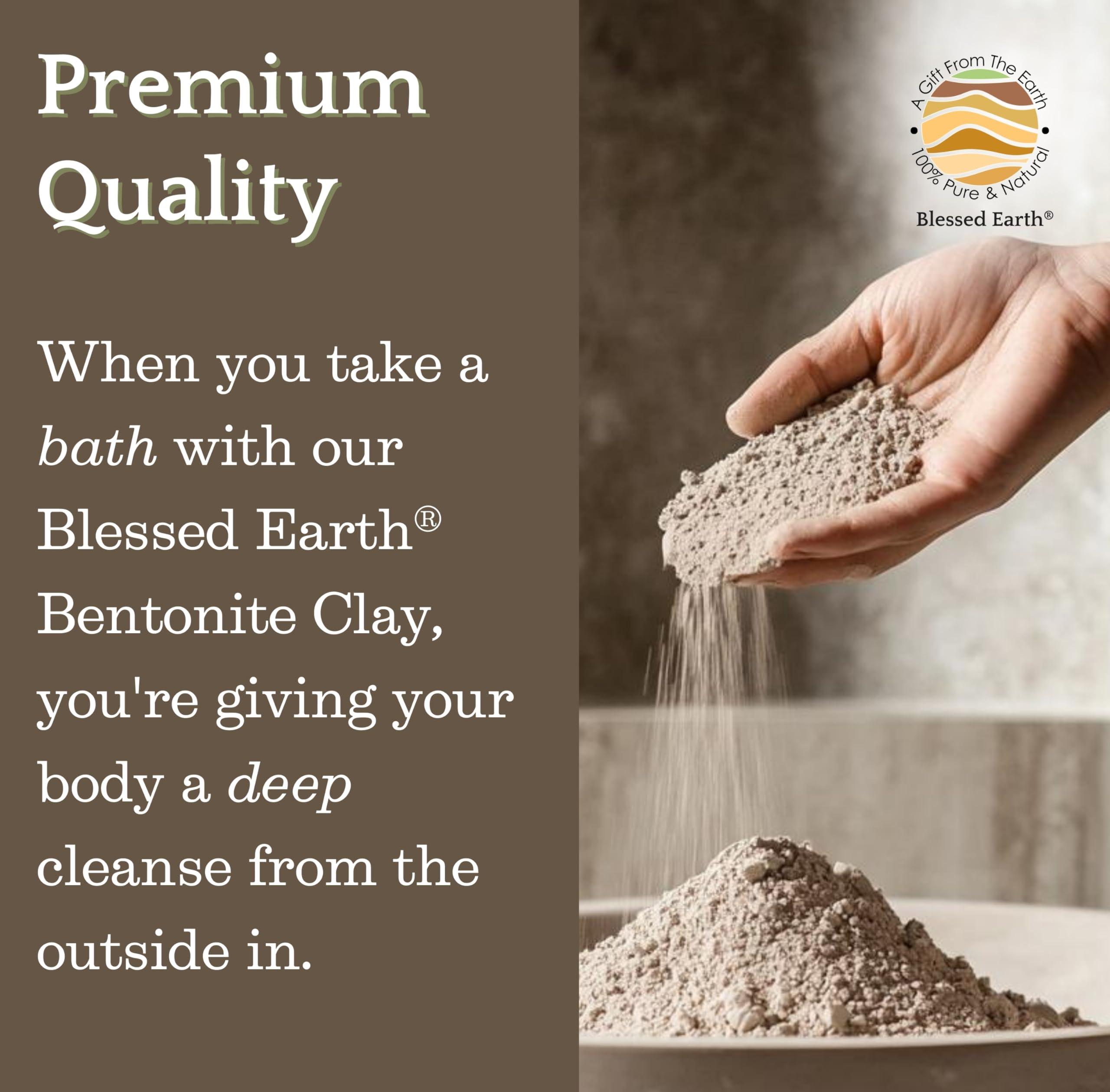 EvenbetterNow Blessed Earth Detox Clay Bath, 100% Pure Sodium Bentonite Therapeutic Grade - Removes Toxins, Impurities and Contaminants, by Evenbetternow LLC, 4 lbs (64 oz)