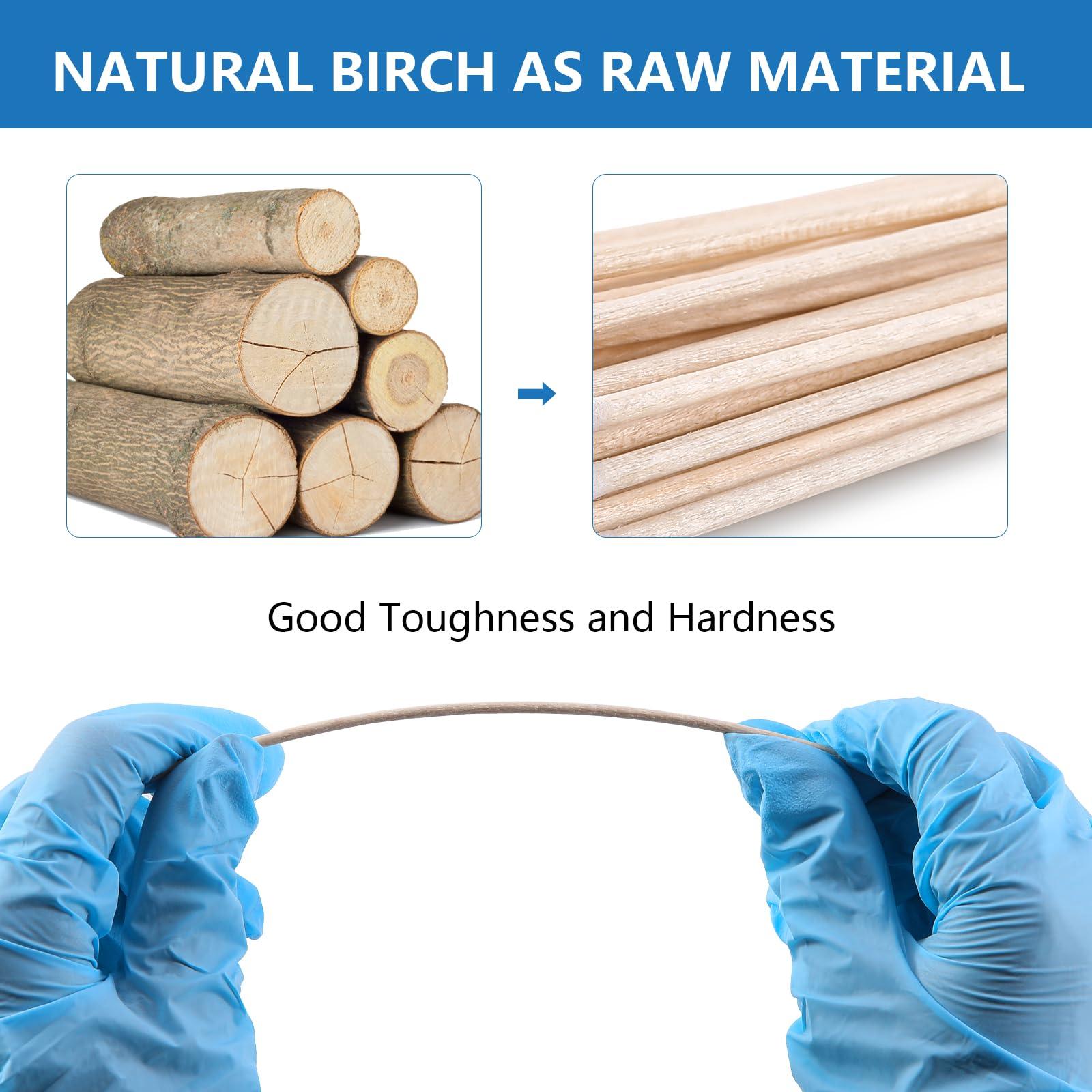 JMU JMU 6 Inch Sterile Cotton Tipped Applicators, 200 Count Long Cotton Swabs, Wood Shaft Medical Swabs