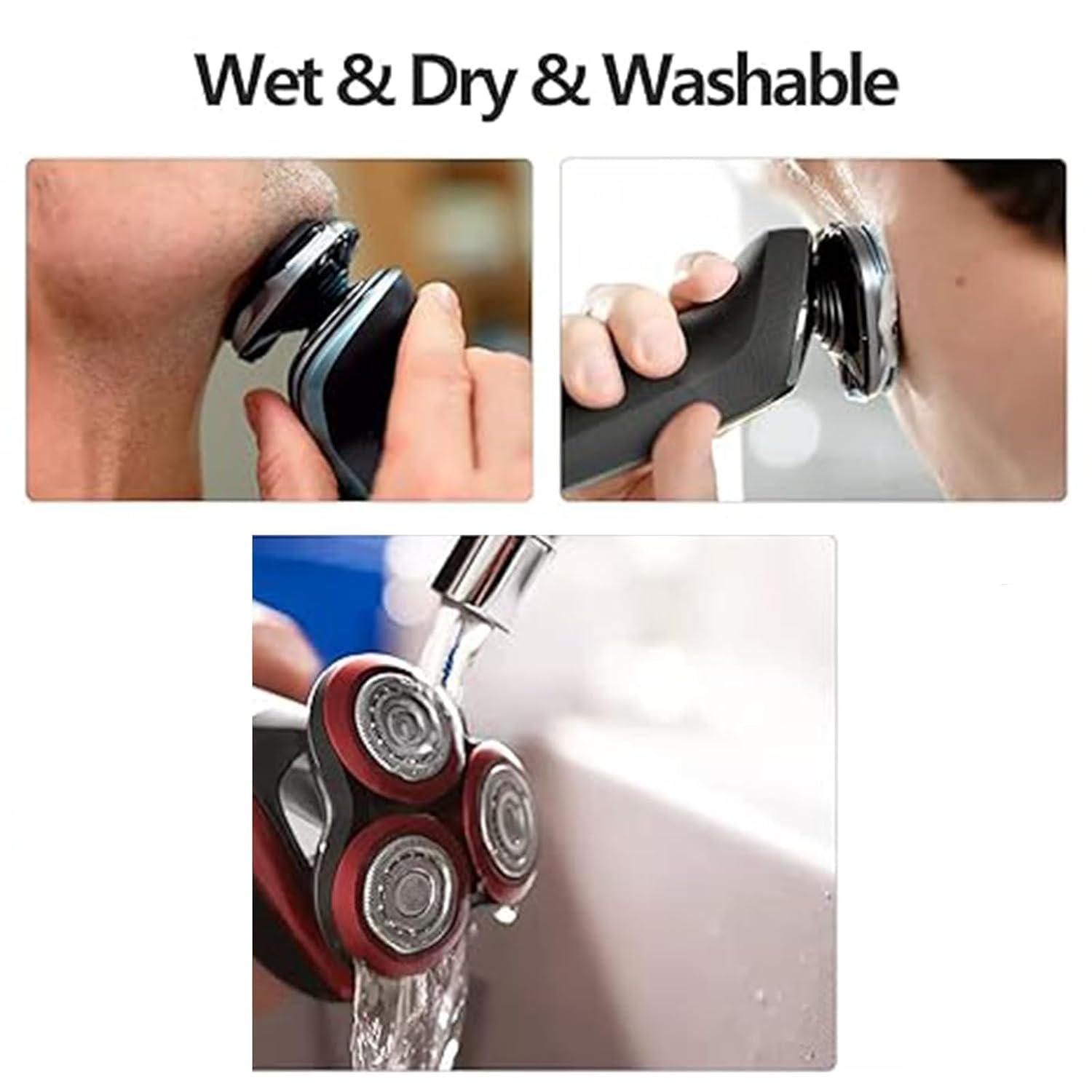 Ruixin SH90 Replacement Rotary Heads for Philips Norelco Series 9000, New Version Replacement Shaver Head with double precision blades for Series S900, S8000