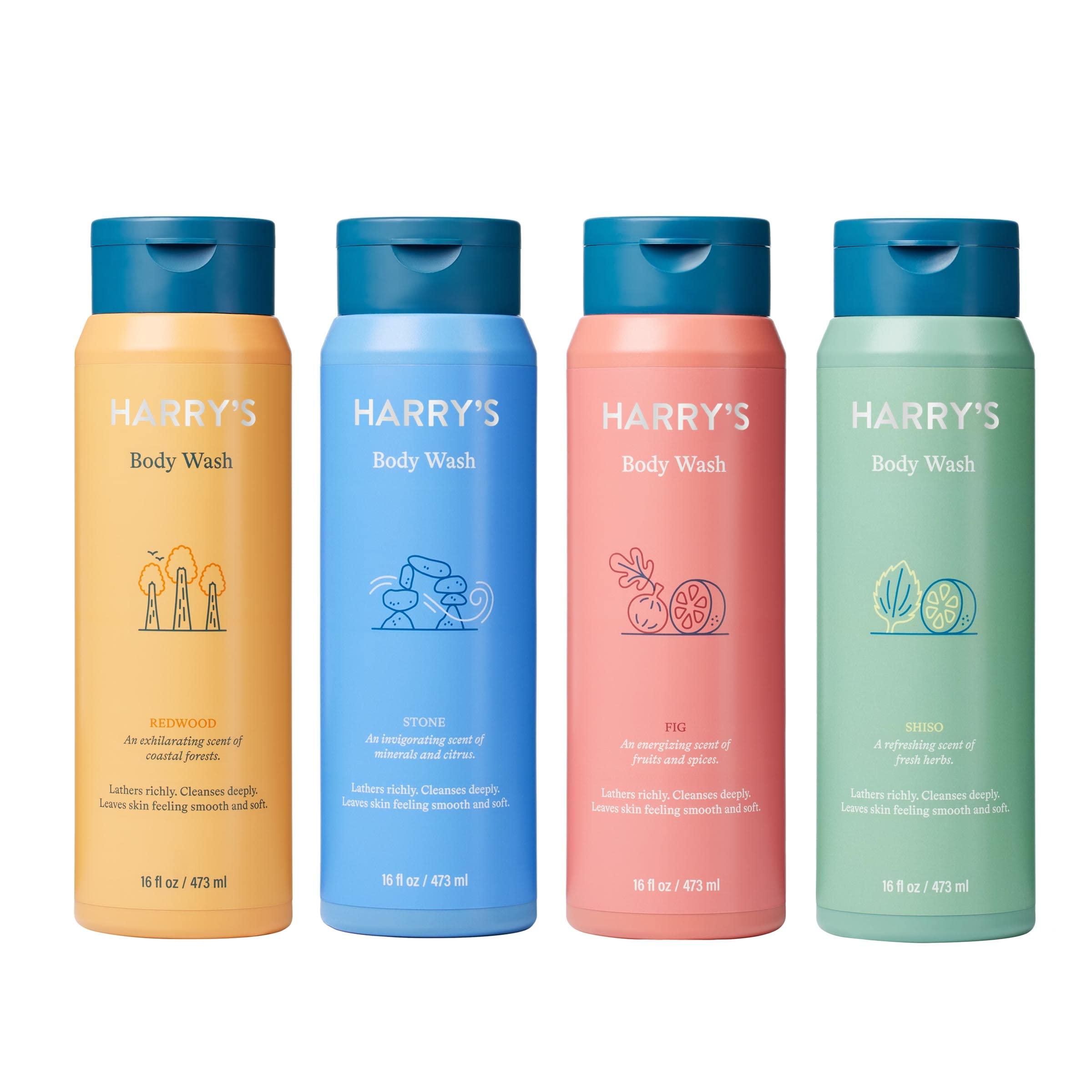 Harry's Harry's Men's Body Wash - Body Wash for Men - Variety Pack - 16 Fl oz , Pack of 4 (Packaging May Vary)