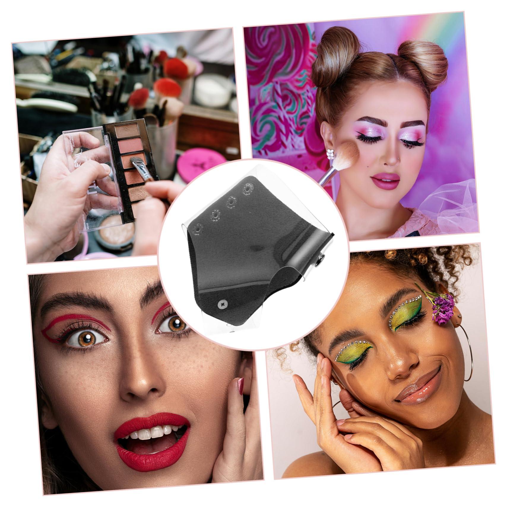 Didiseaon Didiseaon Makeup Palette Gloves for Nail Tech Nail Pallet for Nail Art Makeup Tools Makeup Brishes Makeup Mixing Palette Blending Plate Makeup Small Makeup Mixing Tray Makeup Plate Black Pu