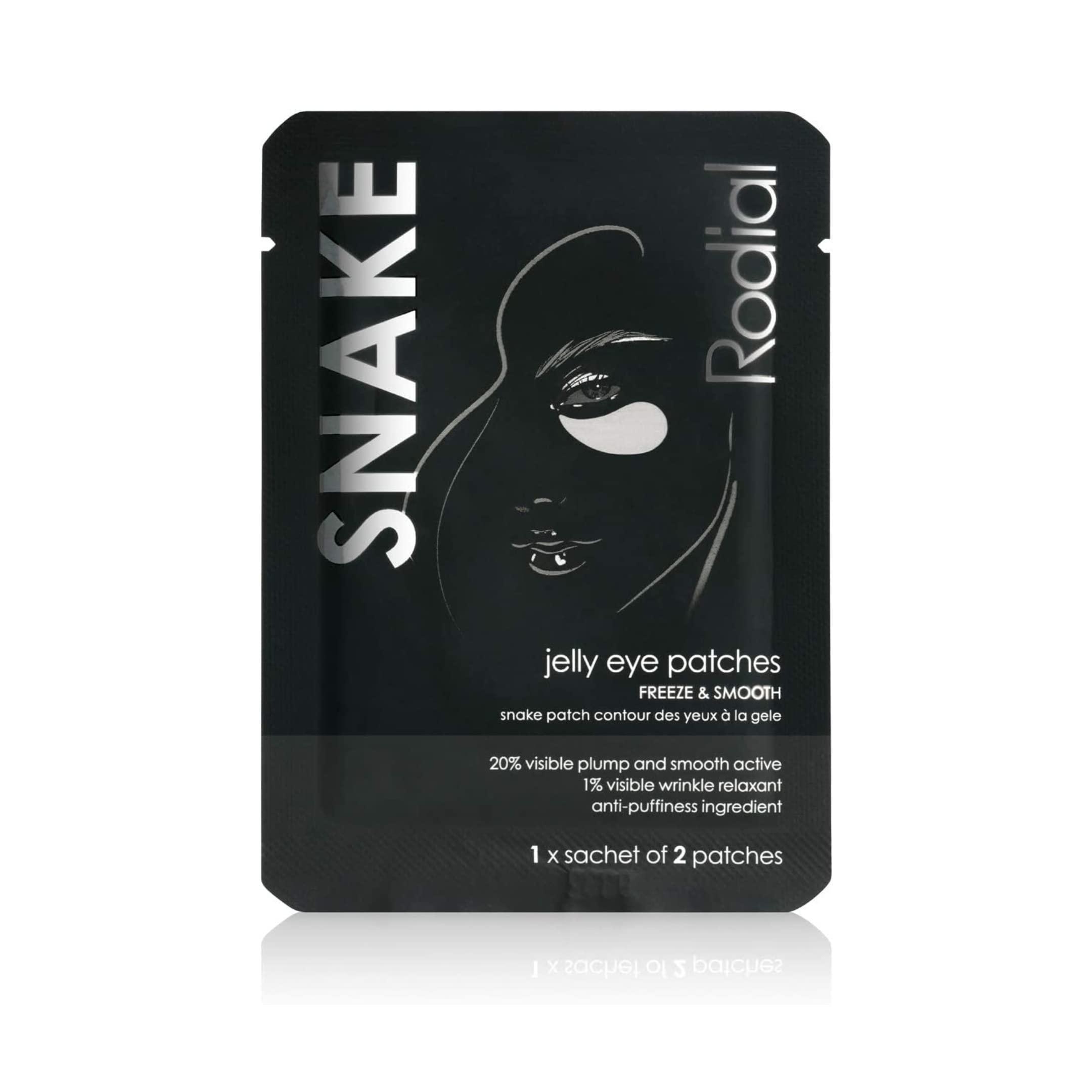 Rodial Rodial Snake Jelly Eye Patches (Box of 4 Sachets), Rejuvenate and Firm, Anti-Puffiness Formula for Under Eyes, Syn-ake Tripeptide for Firming and Smoothing Effect, Improving Skin Elasticity