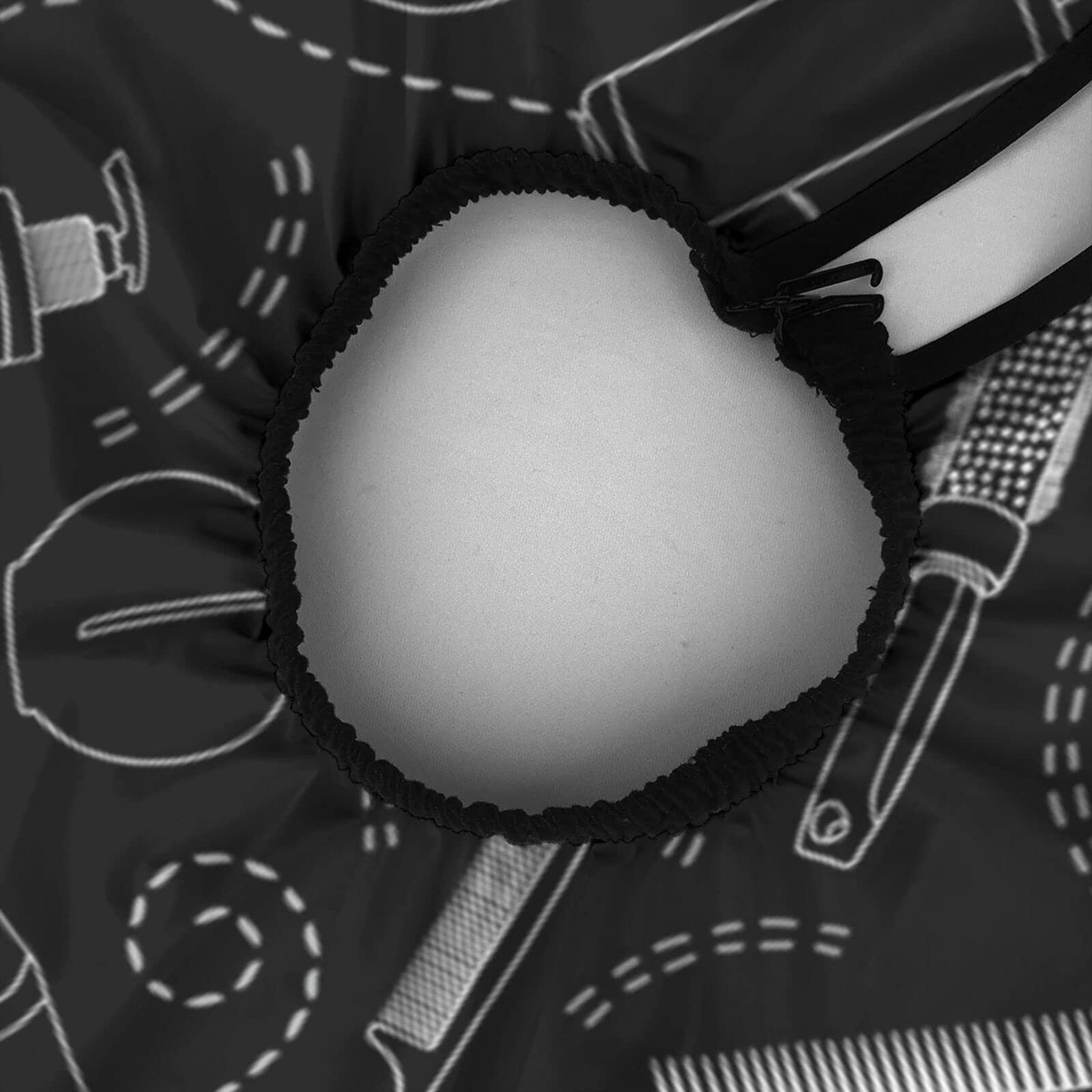 MLIANCEN Custom Barber Cape Hairdresser Cape, Add Your Photo Text Logo Personalized Barbershop Salon Cape for Men, Customized Hair Cutting Cape for Home Salon Barbershop