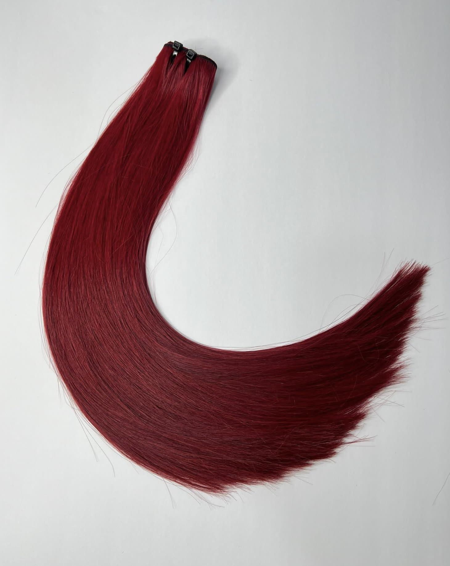 First Class Hair Extensions First Class Hair Extensions, red wine color, straight, sewing, 100% human hair. (20)