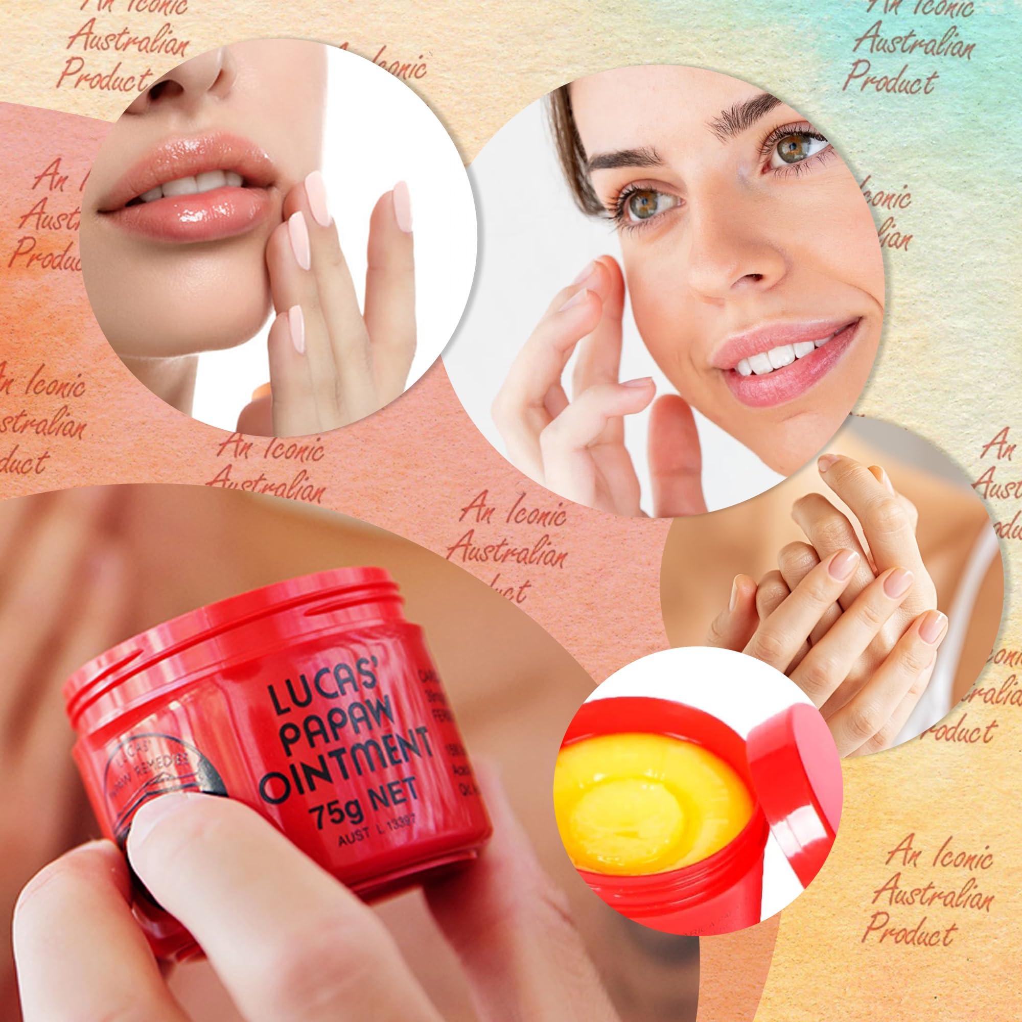 Treats from Home Lucas Pawpaw Lip Ointment, Lucas Pawpaw Cream, Lucas Pawpaw Ointment for Lips & Dry Skin (75g)