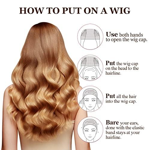 MORGLES MORGLES Wig Caps, 20pcs Stocking Stretchy Nylon Nude Wig Caps For Women Man-Light Brown