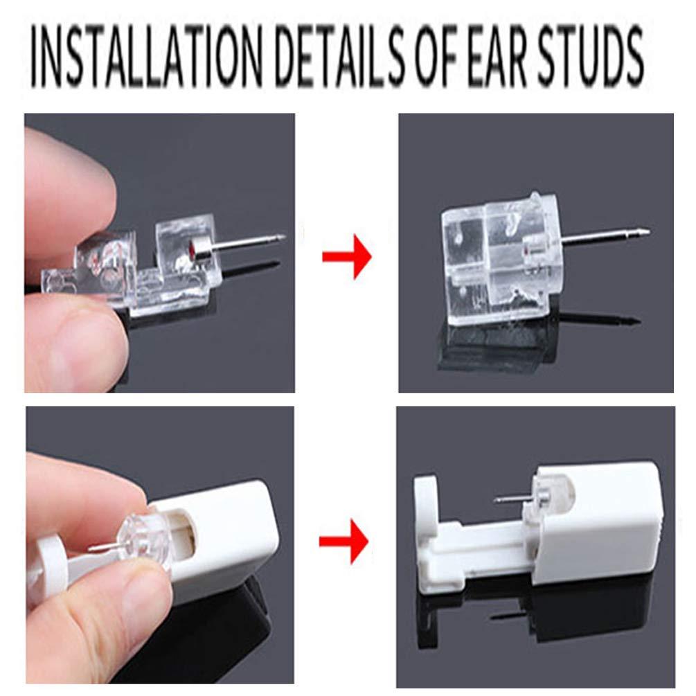 SLVIEKAE Nose Piercing Kit, Nose Pierce Kit Nose Piercing Gun Self Nose Piercing Gun Kit Nose Piercing Gun Kit Tool (Blue)