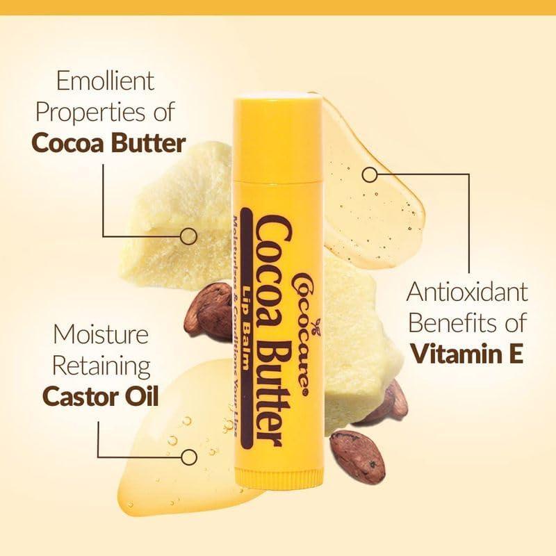 COCOCARE Cococare Cocoa Butter Lip Balm 0.15 oz (Pack of 8)