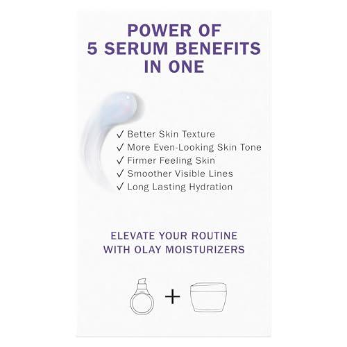 Olay Olay Super Serum - Vitamin C & E, Niacinamide, Collagen Peptide, AHA - Trial Size, Glass Skin Care for Face - Brightening, Hydrating, Firming, Evens Tone, Smooths Fine Lines, 0.4 Oz