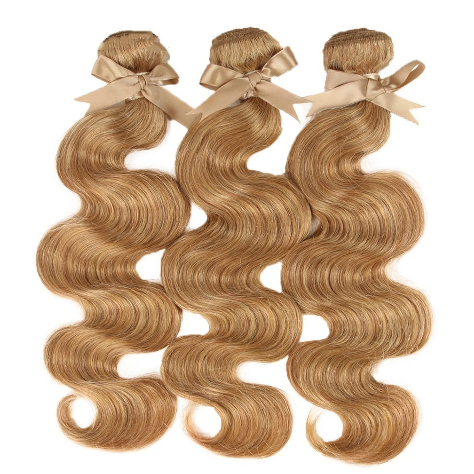 GRFIT Human Hair Bundles Unprocessed Malaysian Body Wave 3 Bundles with Closure Free Part 10-26 Inches Remy Human Hair Bundles with Closure Weave Hair Extensions hair bundle/Hair Extensions (Size : Free Pa
