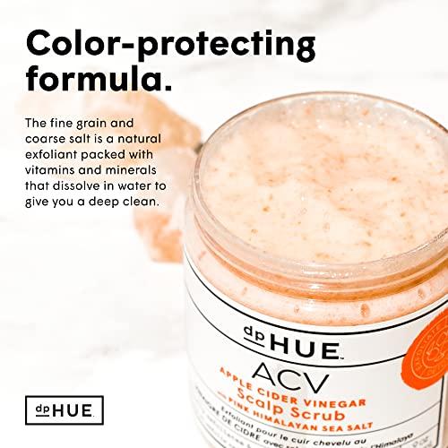 dpHUE dpHUE Apple Cider Vinegar Scalp Scrub - 9 oz, Pack of 2 - Natural Exfoliating Scrub & Dry Scalp Treatment - With Pink Himalayan Sea Salt, Aloe Vera & Avocado Oil - Gluten Free, Vegan