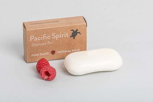 Pacific Spirit Pacific Spirit Bar Shampoo for normal hair with Coconut Oil & Raspberry, Rich foam, Sulfate-Free, Soap-Free, Zero Waste, Vegan, Eco-Friendly, 3.53 Oz