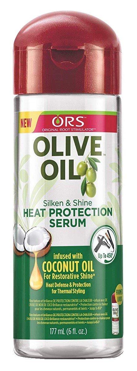 Organic Root (ORS) Ors Olive Oil Serum Silken & Shine Heat Protection 6 Ounce (177ml) (2 Pack)