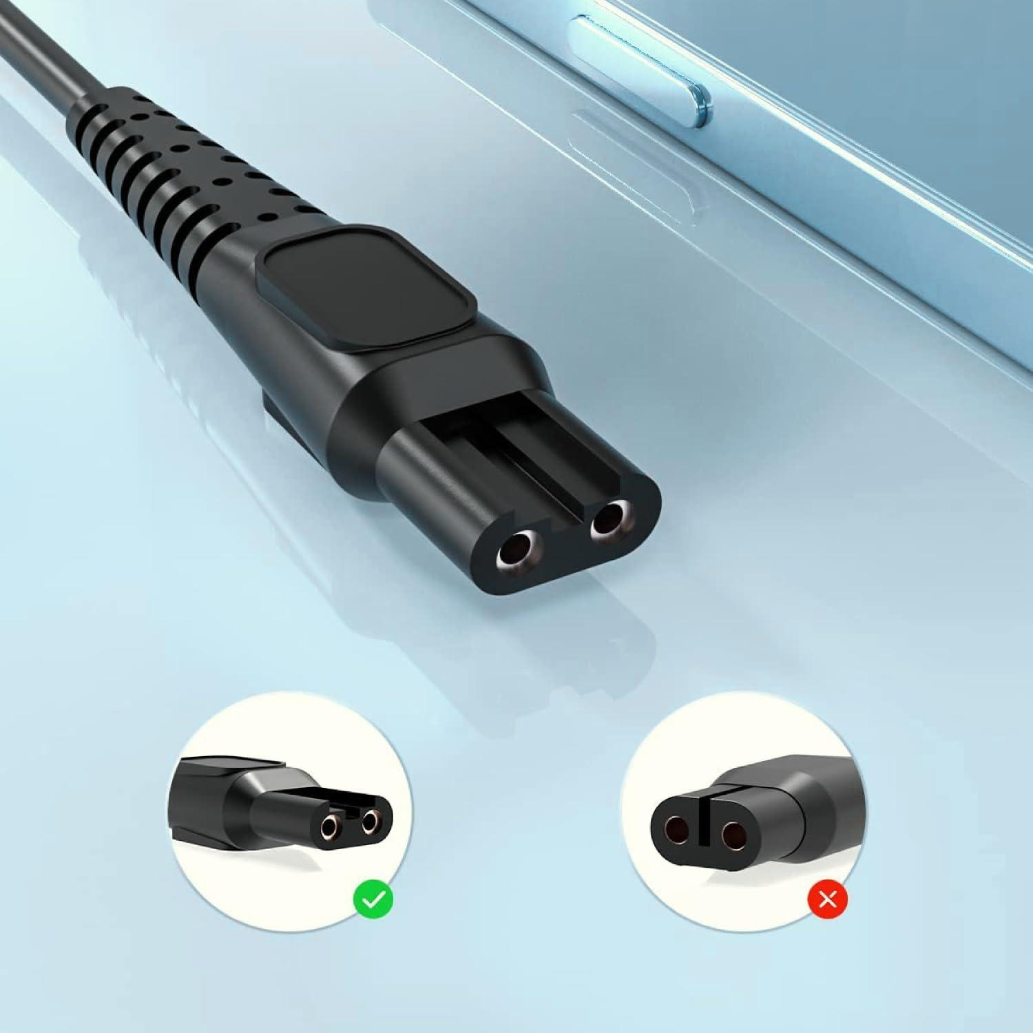 GUY-TECH Guy-Tech AC/DC Adapter Compatible with Norelco Philips QG3270/30 QG3270/32 Qg3270/41 QG3360/42 QG3380/42 QG338042 Multigroom Pro Grooming All-in-One Groomer Power Supply Cord Cable Charger