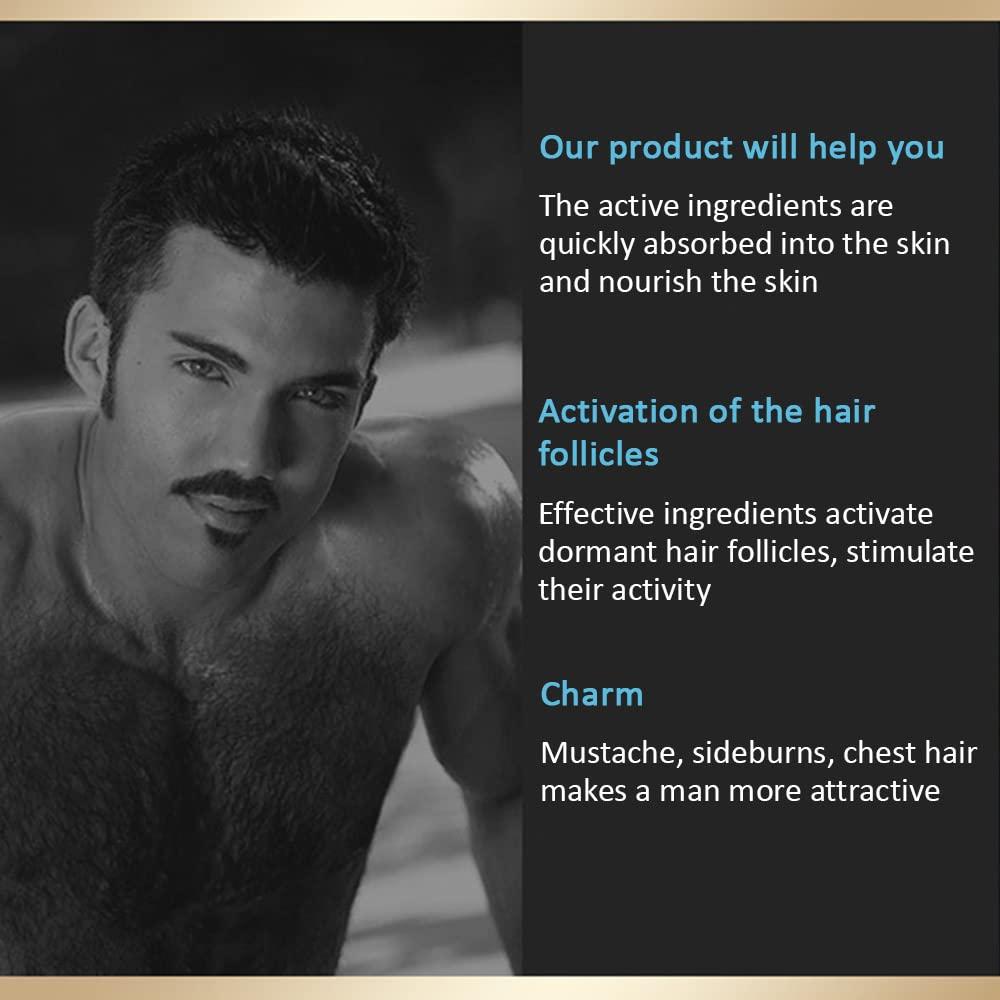 AICHUN BEAUTY AICHUN BEAUTY Beard Grow Oil | Facial Hair Supplement |Thicker Beard Care|Mens Hair Growth Vitamins 30ml/1.01oz