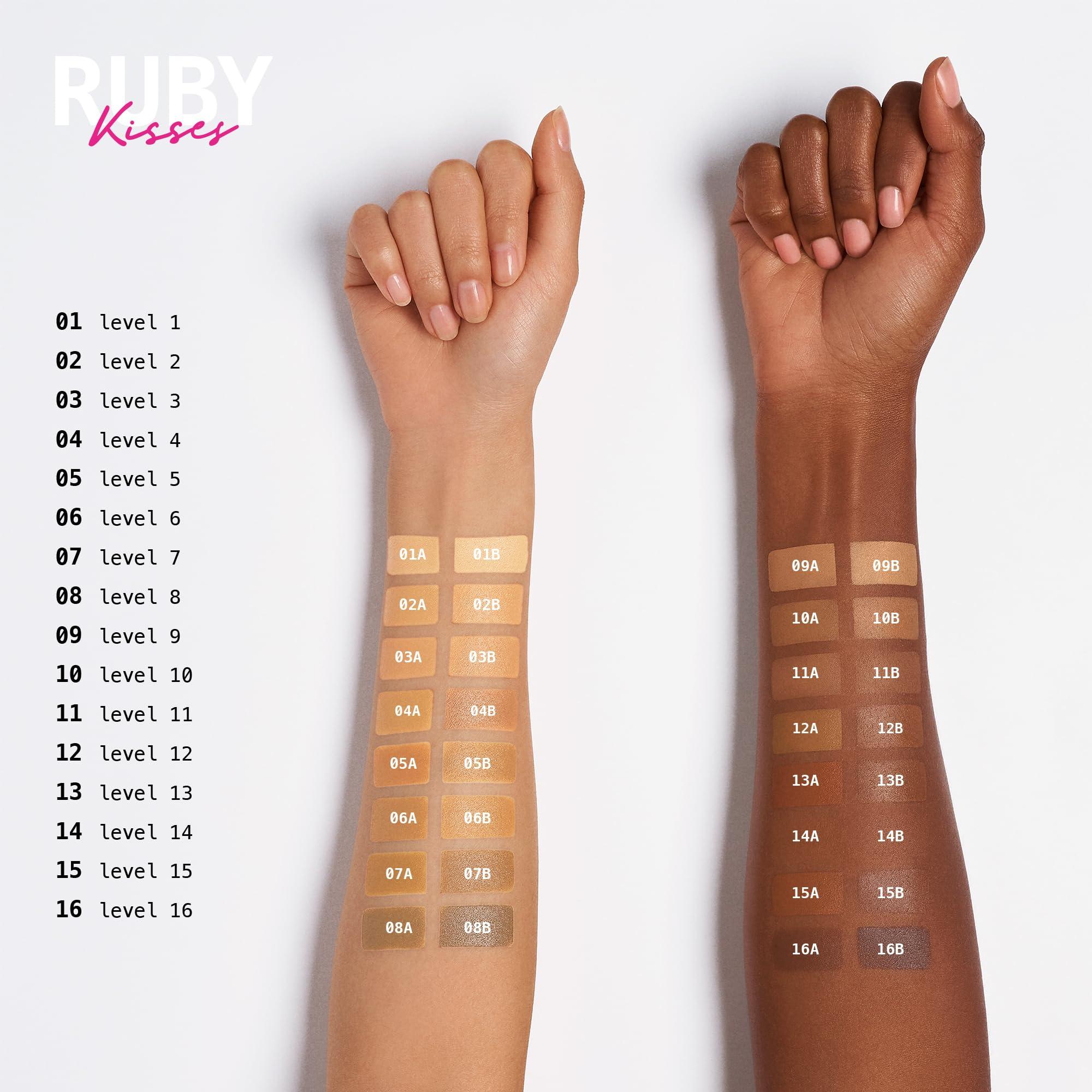 Ruby Kisses Ruby Kisses 3D Face Creator Cream Foundation & Concealer, 12 Hours Long Lasting, Medium to Full Coverage, Non-Greasy, Ideal for Makeup & Contour Palette (Level 11)