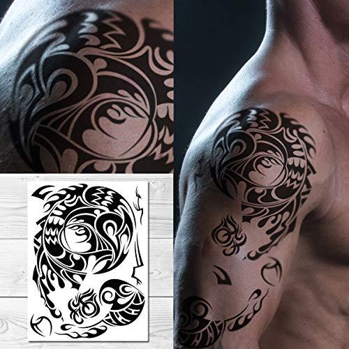 Supperb Supperb Tribal Temporary Tattoos - Male shoulder Tribal Tattoo