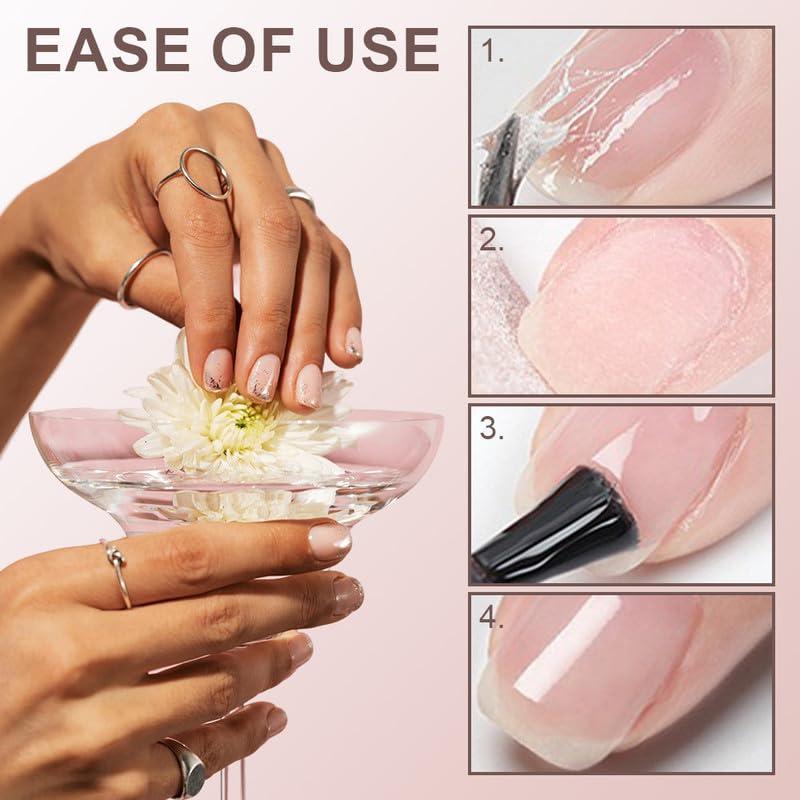 ATFirst Nail Repair Protection Gel, 2024 New Nail Repair Kit for Split Nail, Instant Cracked Nail Repair Gel, Broken Nail Repair Kit for Natural Nails, Nails Quick Fix Kits for Women Makeup Gadget(3Set)