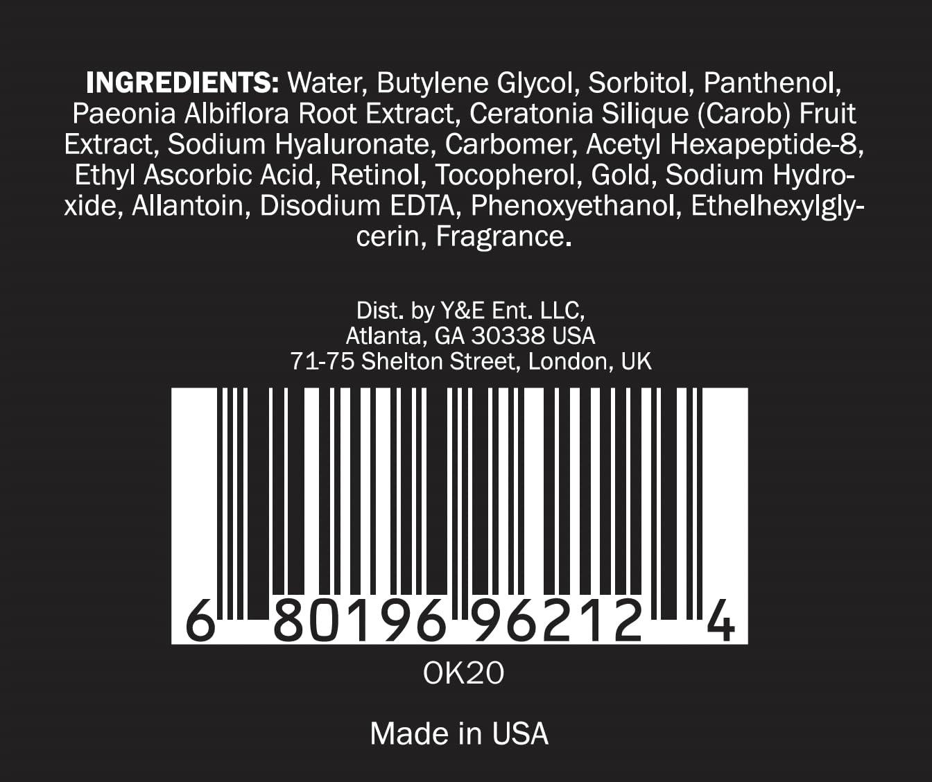 GLO24K UNLEASH THE POWER OF GOLD GLO24K Timeless Serum with 24k Gold, Peptides, and Vitamins A,C,E. A Powerful formula to nourish and revitalize your skin.
