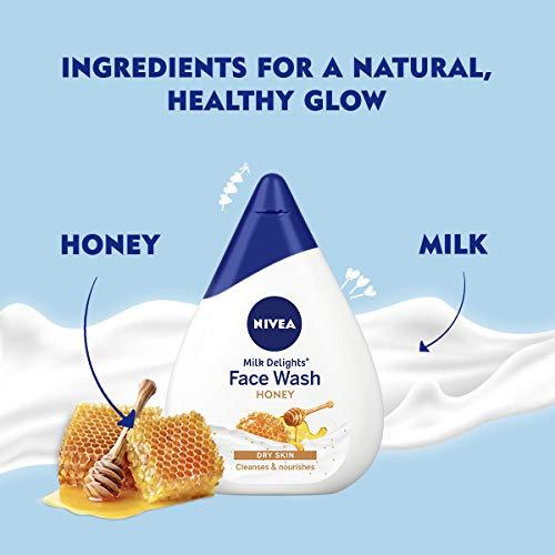 NIVEA NIVEA Face Wash, Milk Delights Moisturizing Honey(Dry Skin), 100ml