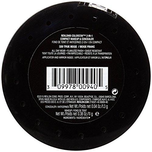 REVLON Revlon ColorStay 2-in-1 Compact Makeup & Concealer, True Beige